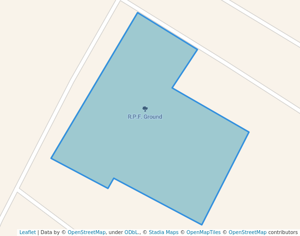walking in R.P.F. Ground map in Jamshedpur