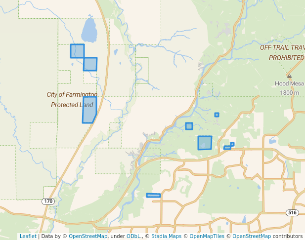 walking in BLM - Farmington Field Office map in Farmington