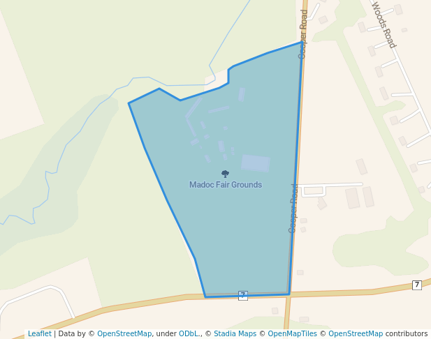 walking in Madoc Fair Grounds map in Madoc