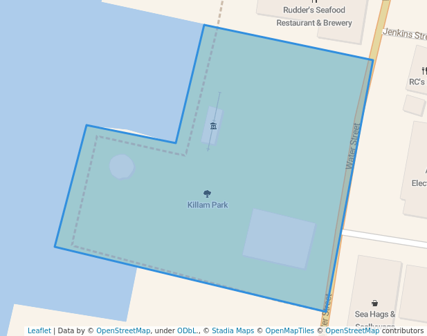 walking in Killam Park map in Yarmouth