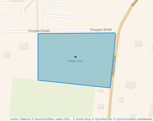 walking in Rotary Park map in Yarmouth