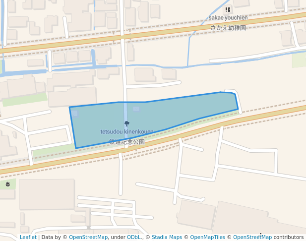 walking in 鉄道記念公園 map in Yame