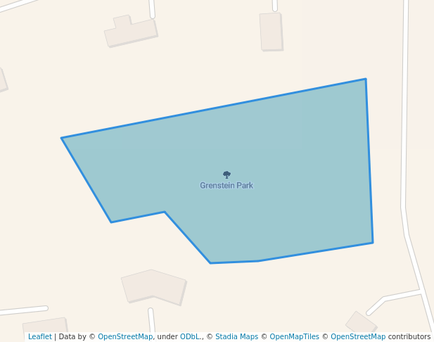 walking in Grenstein Park map in Hythe