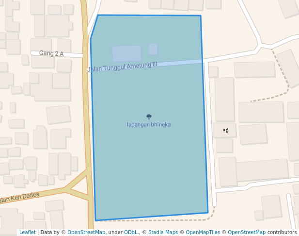 walking in lapangan bhineka map in Denpasar