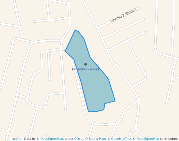 walking in Dr. Ambedkar Park map in Jamshedpur