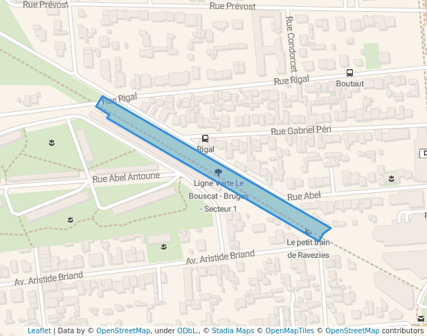 Ligne Verte Le Bouscat - Bruges - Secteur 1