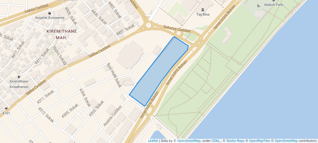 walking in Cumhuriyet Meydanı map in Mersin