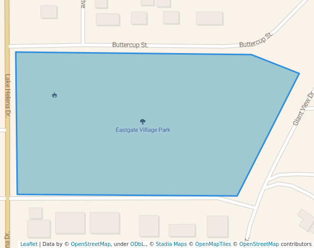 walking in Eastgate Village Park map in East Helena