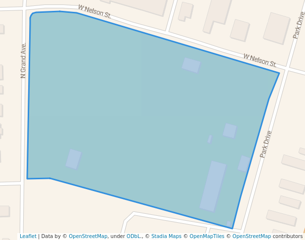 walking in Firemen's Park map in Deerfield