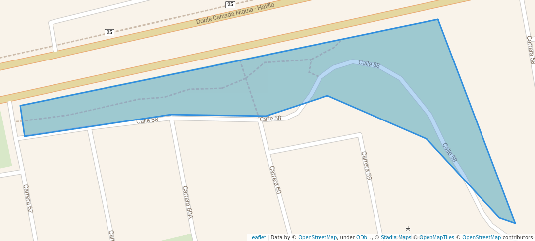 walking in Parque Lineal Villa Nueva map in Copacabana