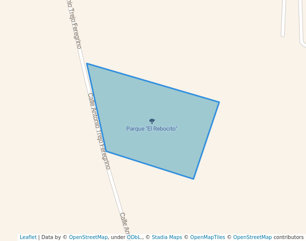 walking in Parque "El Rebocito" map in Ezequiel Montes