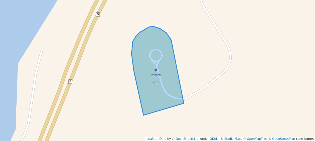 walking in منتزه map in الدرة