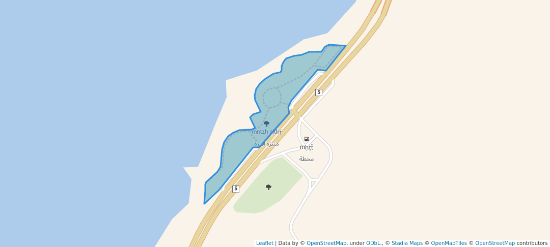 walking in منتزه الدرة map in الدرة