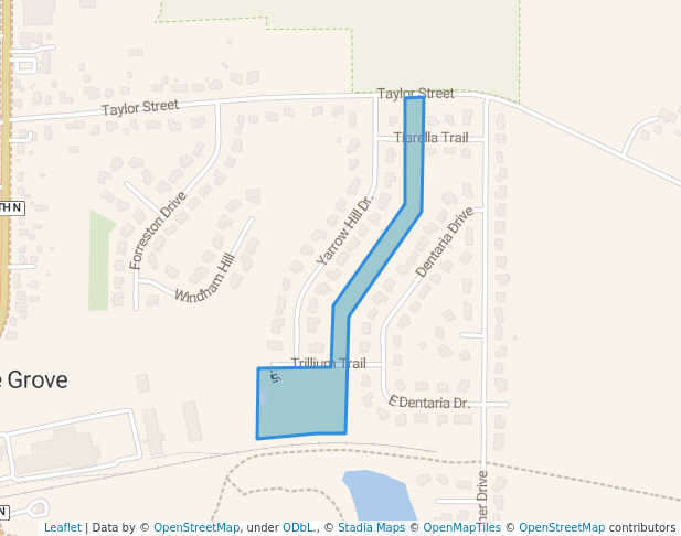 walking in R. G. Huston Memorial Park map in Cottage Grove