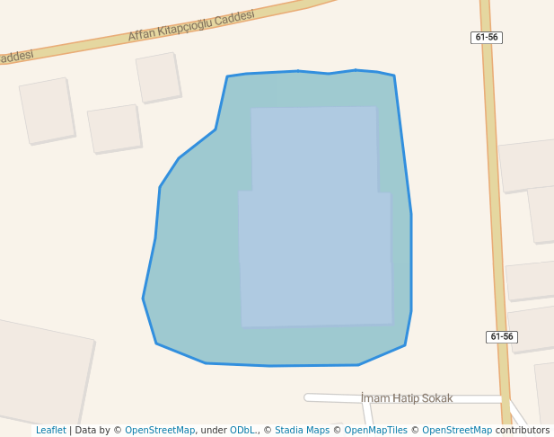 walking in Mehmet Akif Ersoy Cami Yerleşkesi map in Trabzon