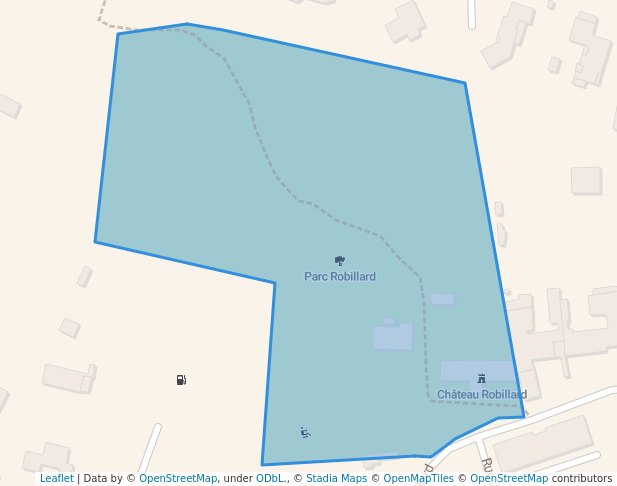 walking in Parc Robillard map in Saint-André-de-Cubzac