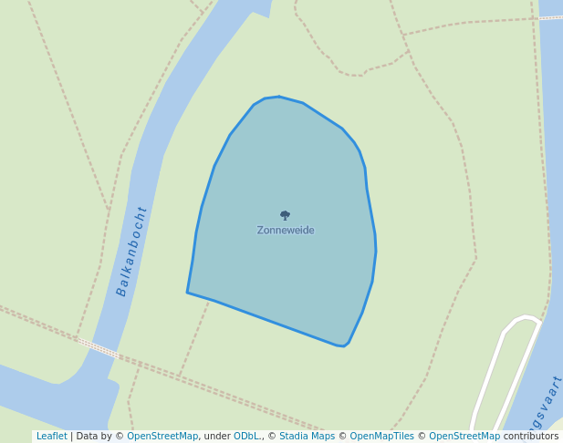 walking in Zonneweide map in Amstelveen