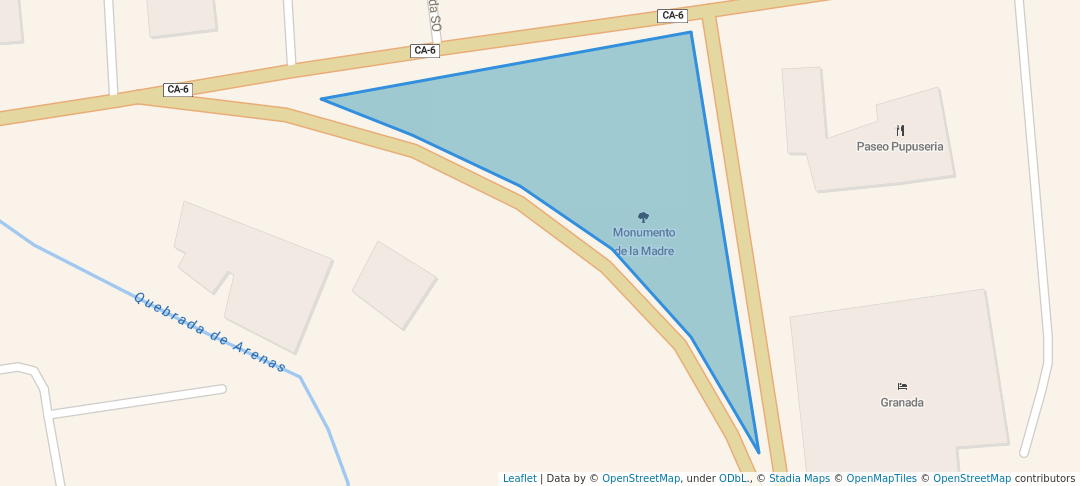 walking in Parque la Madre map in Danli