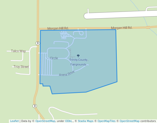 walking in Trinity County Fairgrounds map in Hayfork