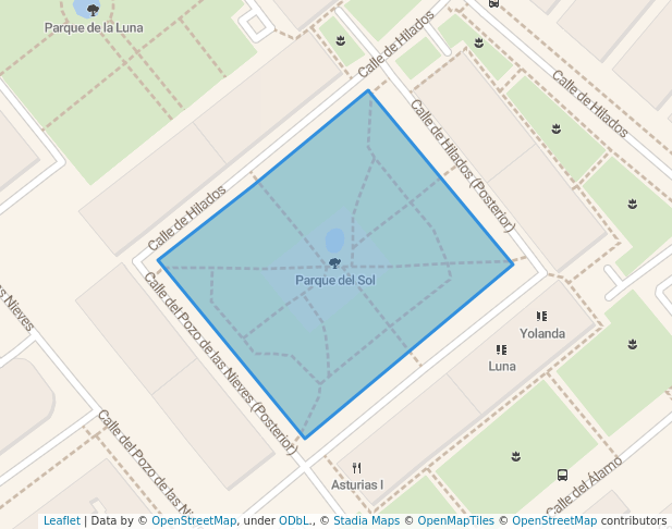 walking in Parque del Sol map in Torrejón de Ardoz