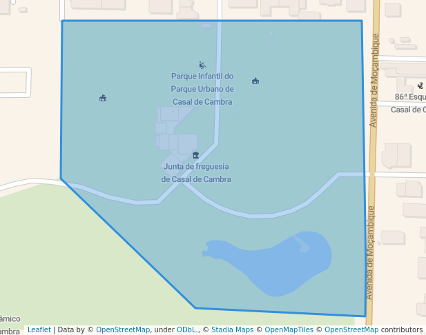 walking in Parque Urbano de Casal de Cambra map in Casal de Cambra