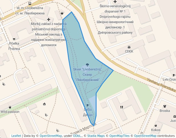 Сквер "Лівобережний"