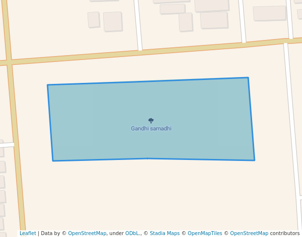 walking in Gandhi samadhi map in Gandhidham