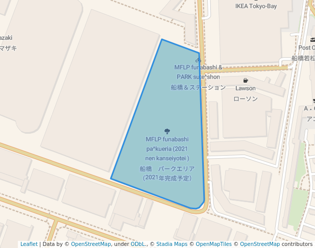 MFLP船橋　パークエリア（2021年完成予定）