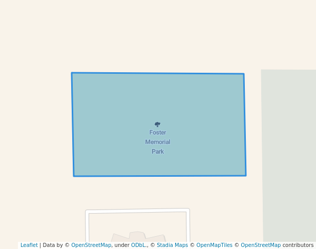 walking in Foster Memorial Park map in Rigby