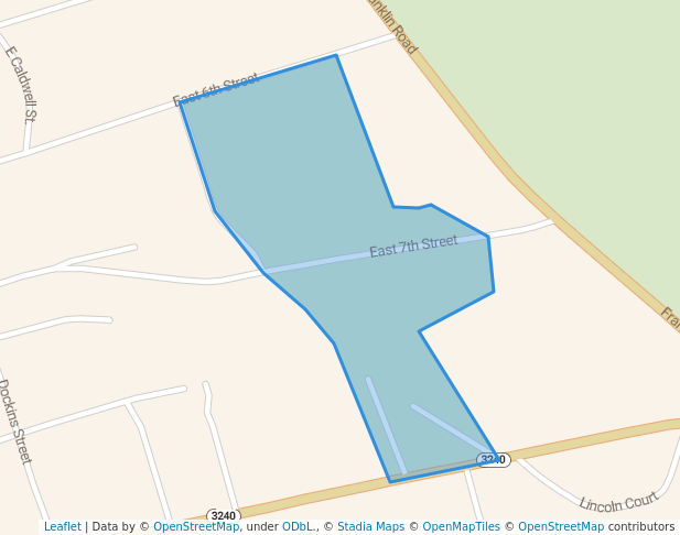 walking in Hampton Park map in Russellville