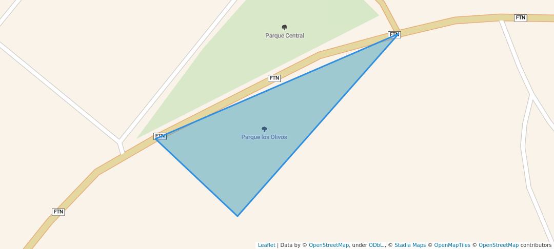 walking in Parque los Olivos map in Fray Bartolomé de las Casas