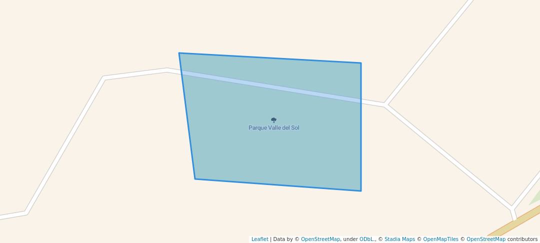 walking in Parque Valle del Sol map in Fray Bartolomé de las Casas