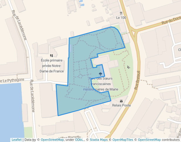 Parc des sœurs franciscaines missionnaires de Marie