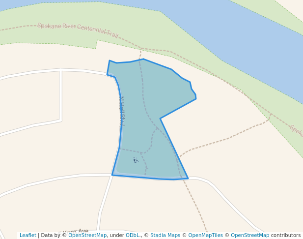 walking in River Rock Park map in Liberty Lake