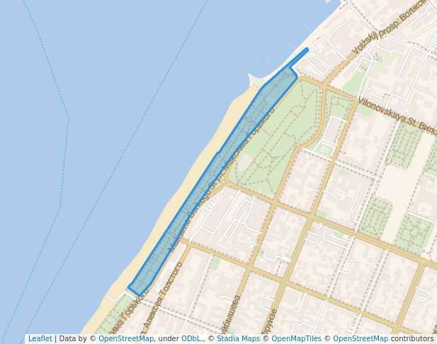 Набережная реки Волга 1-я очередь