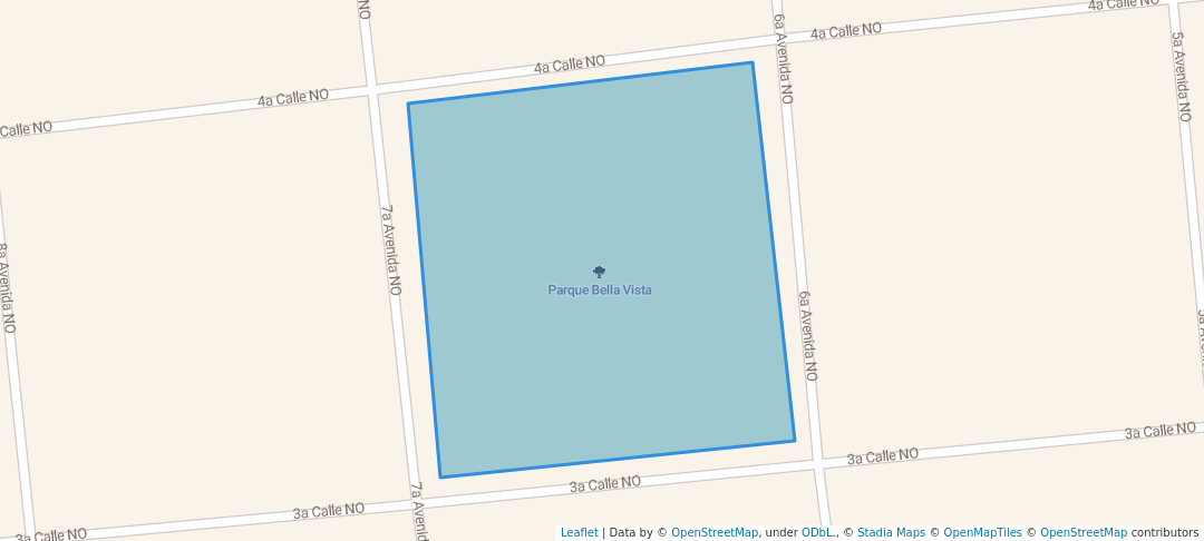 walking in Parque Bella Vista map in Olanchito