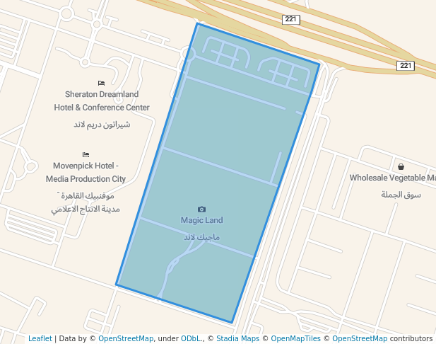 walking in Magic Land map in 6th of October City