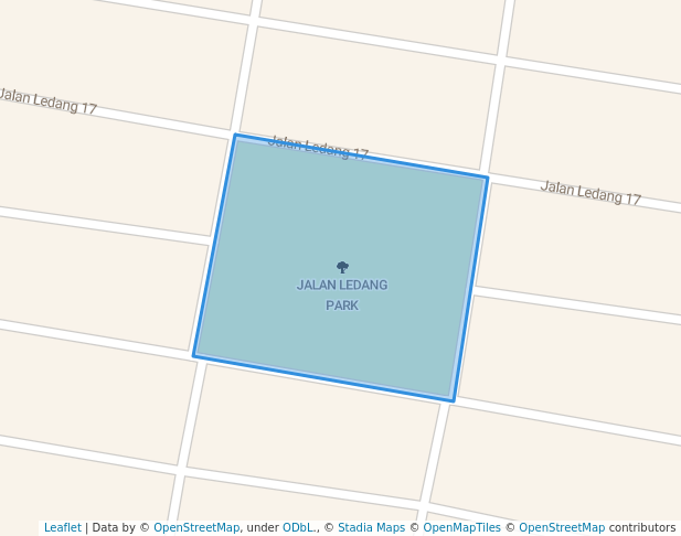 walking in JALAN LEDANG PARK map in Ulu Tiram