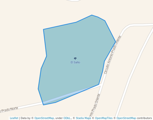 walking in El Salto map in Tingüindín