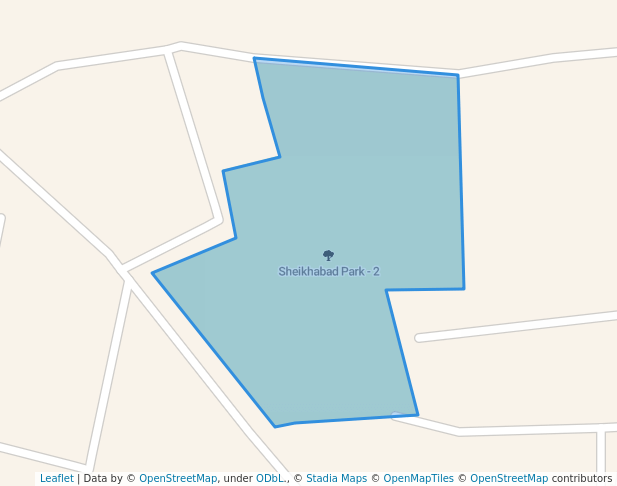 walking in Sheikhabad Park - 2 map in Peshawar