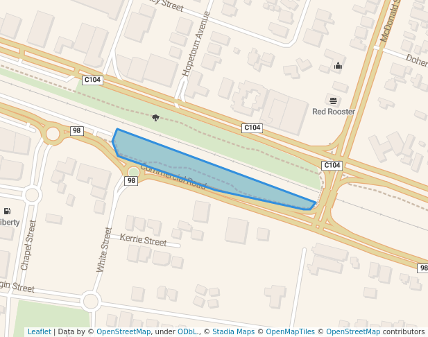 walking in Alexandra Park map in Morwell