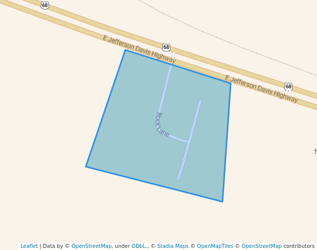 walking in Cedar Grove Park map in Russellville