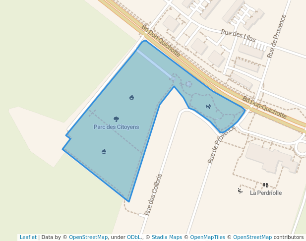 walking in Parc des Citoyens map in L'Île-Perrot