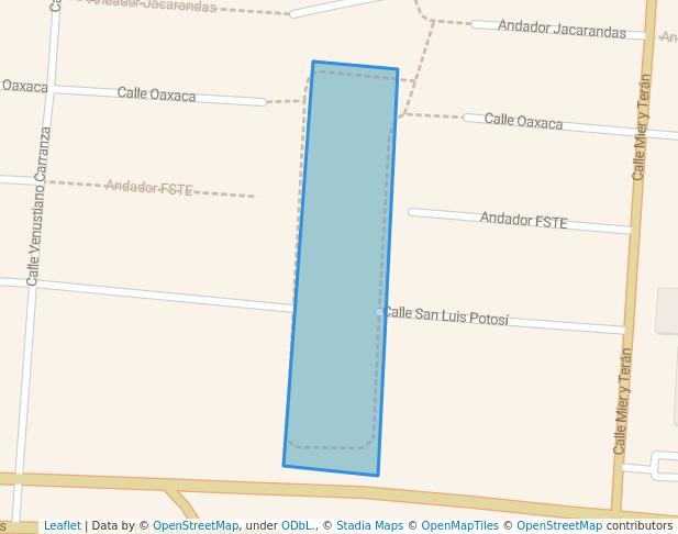 walking in Canchas/Plaza Fovissste map in Ciudad Victoria