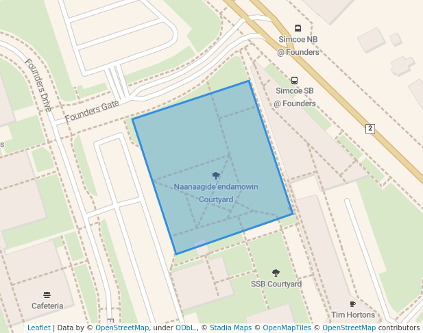 Naanaagide’endamowin Courtyard