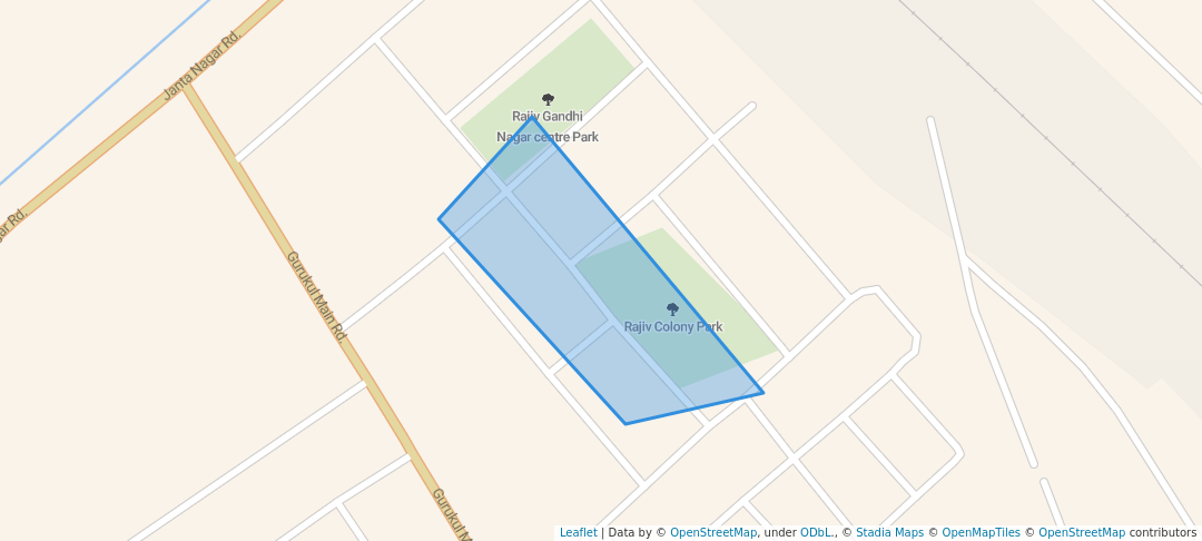 walking in Rajiv Colony Park map in Bathinda