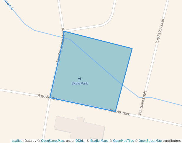 walking in Parc Arthur-Lussier map in Farnham