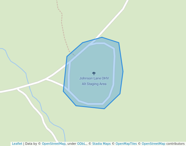 walking in Johnson Lane OHV Alt Staging Area map in Minden