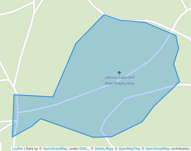 walking in Johnson Lane OHV Main Staging Area map in Minden