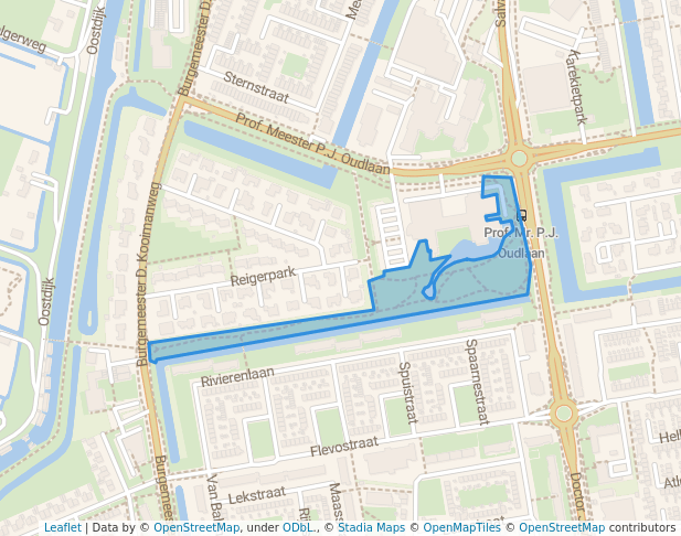 walking in Eendenlaantje map in Purmerend